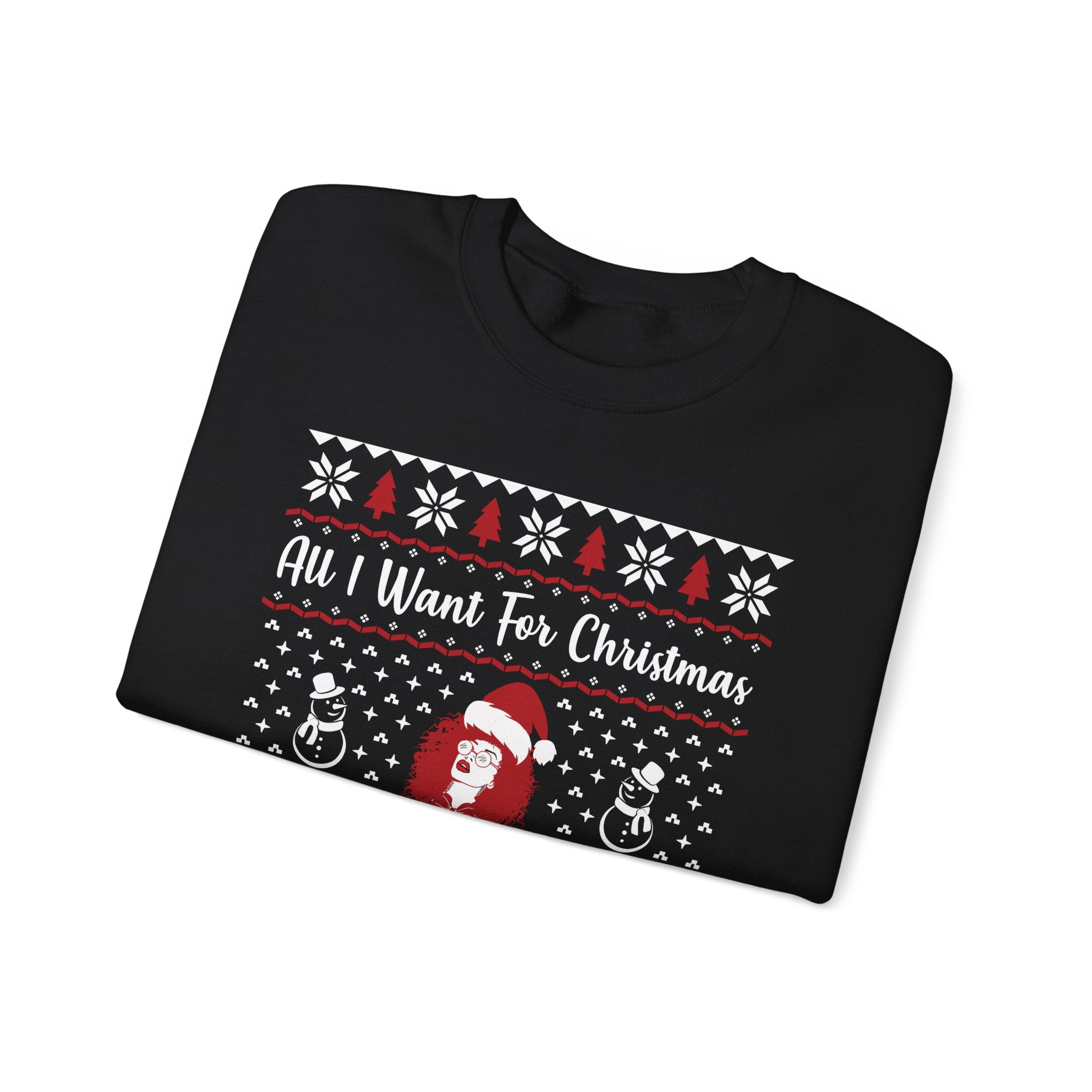 Curly Red Christmas Sweatshirt
